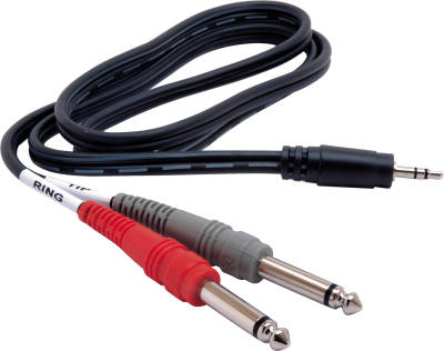 Hosa CMP-153 - Kabel Breakout TRS 3.5mm - 2 x TS 6.35mm, 0.91m (mini jack stereo - 2x jack mono)