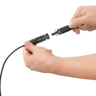 Złącze MC4 do zastosowań fotowoltaicznych, z przyłączem zaciskanym ( para ) - 3