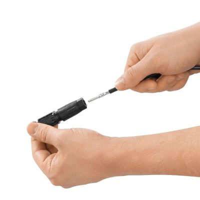 Złącze MC4 do zastosowań fotowoltaicznych, z przyłączem zaciskanym ( para ) - 2