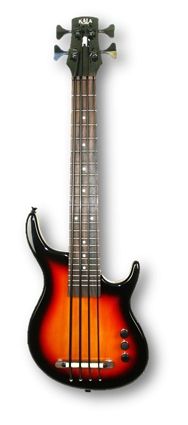 KALA Elektro-Ukulele basowe KA-SB4FS-BRST-I-WBAG