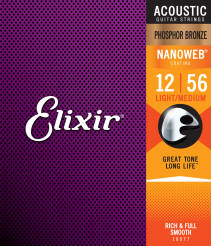 Elixir 16077 <12-56> Nanoweb Phosphor Bronze