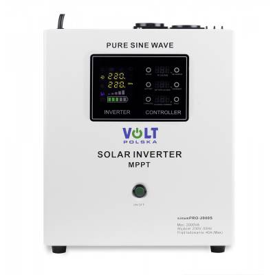 VOLT SINUS PRO 2000 S 24/230V (1400/2000W) + 40A MPPT INWERTER SOLARNY