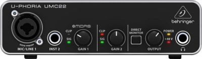 Behringer UMC22 U-phoria - interfejs audio - 3