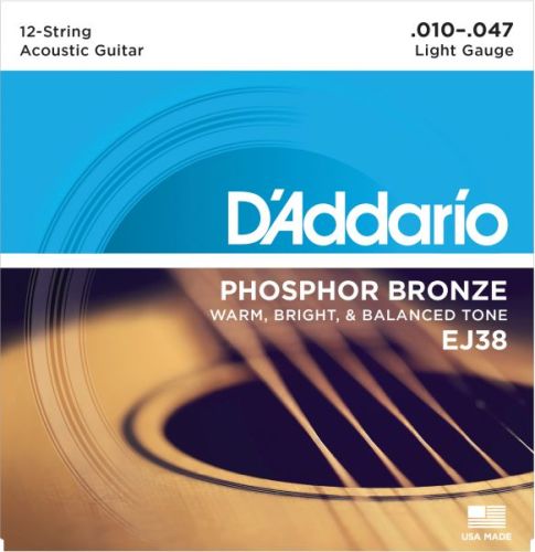 D'addario EJ38-Struny do gitary akustycznej