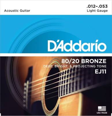 D'addario EJ11-Struny do gitary akustycznej