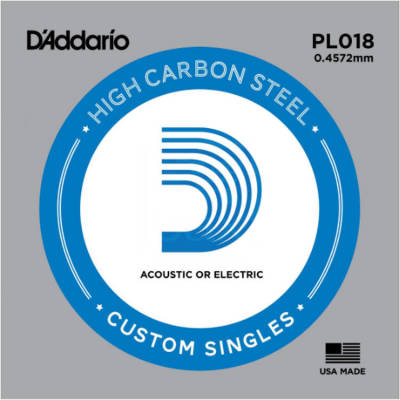  D'addario PL018 - struna .018 do gitary elektrycznej lub akustycznej