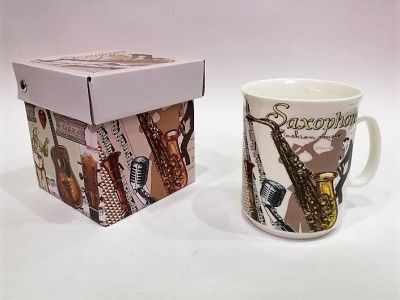Kubek  muzyczny - skrzypce saxofon gitara trąbka - 2
