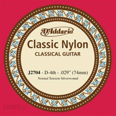 Struna nylonowa D-4 do gitary klasycznej D'Addario Classic Nylon J2704