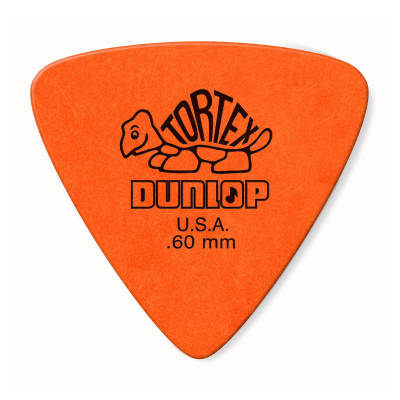 kostka gitarowa DUNLOP TORTEX TRIANGLE (orange) 0.60mm 