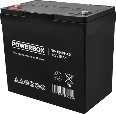 Akmulator Powerbox VRLA AGM 12V 55Ah