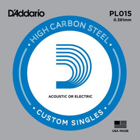  D'addario PL015 - struna .015 do gitary elektrycznej lub akustycznej