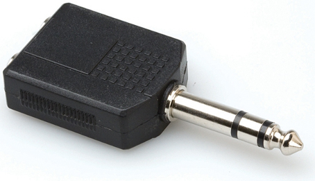 Hosa GPP-359 - Adapter 2x gniazdo TRS 6.35mm - Wtyk TRS 6.35mm