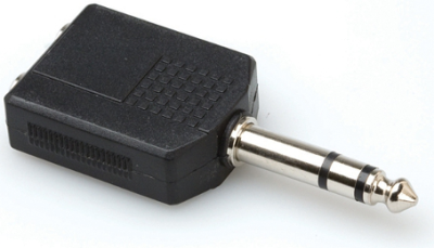 Hosa GPP-359 - Adapter 2x gniazdo TRS 6.35mm - Wtyk TRS 6.35mm