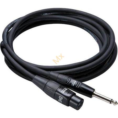Hosa HMIC-010HZ - Kabel mikrofonowy PRO XLRf - TS 6.35mm, 3m