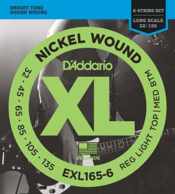 D'addario EXL165-6-Struny do gitary basowej