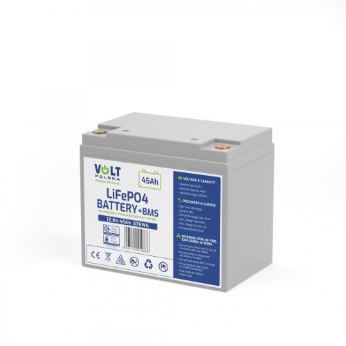 AKUMULATOR LiFePO4 12,8V 60Ah (60A) + BMS BEZOBSŁUGOWY