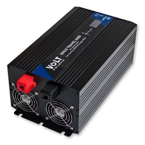 SINUS TRAVEL 6000 24/230V BLACK (3000W/6000VA) LCD + PILOT PRZETWORNICA NAPIĘCIA