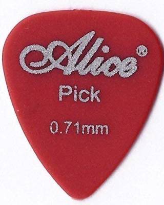 Kostka do gry na gitarze ALICE czerwona .71mm