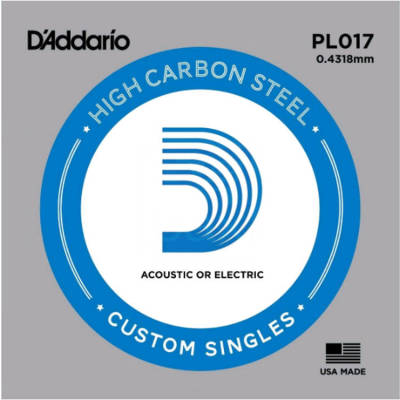  D'addario PL017 - struna .017 do gitary elektrycznej lub akustycznej