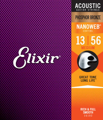 Elixir 16102 <13-56> Nanoweb Phosphor Bronze 