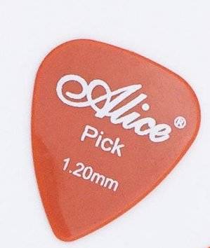 Kostka do gry na gitarze ALICE pomarańczowa 1.20 mm