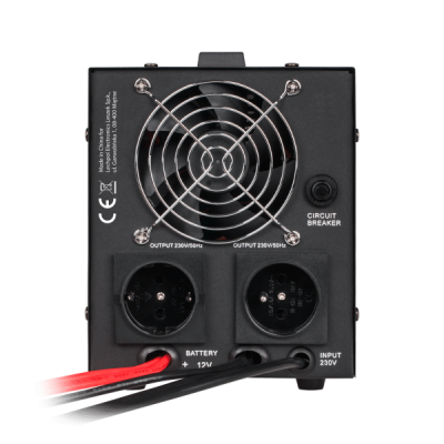 Zasilacz awaryjny KEMOT PROsinus-1000 przetwornica 12V 230V 1000VA/700W - 3