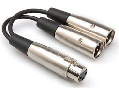 Hosa YXM-121 - Kabel typu Y, XLRf - 2 x XLRm