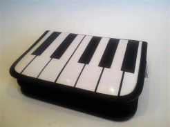 Zebra music piórnik muzyczny z klawaturą sztywny