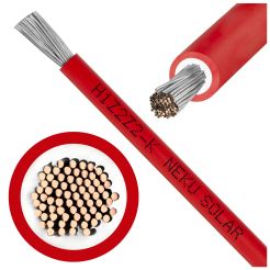 Kabel solarny H1Z2Z2-K PV1-F 1,0/1,5kV 6 czerwony LSOH zewnętrzny,