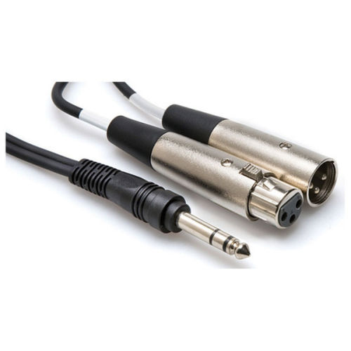 Hosa SRC-203 - Kabel insertowy TRS 6.35mm - XLRm / XLRf, 3m