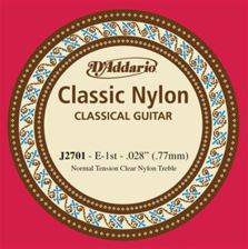 Struna nylonowa E1 do gitary klasycznej D'Addario Classic Nylon J2701