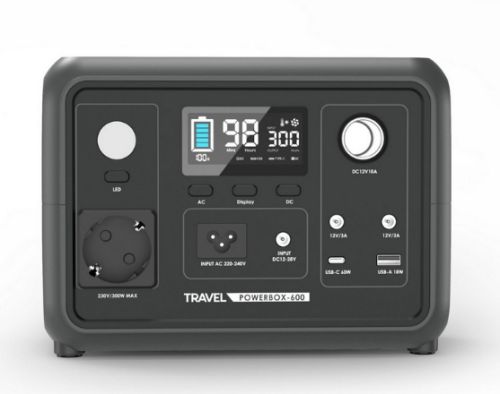 TRAVEL POWERBOX 600 (300W) 256Wh PRZENOŚNA STACJA ZASILANIA