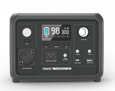 TRAVEL POWERBOX 600 (300W) 256Wh PRZENOŚNA STACJA ZASILANIA