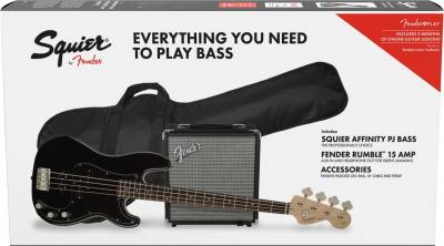 Fender Squier Affinity Precision Bass Pack Black