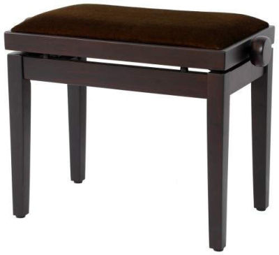 Eldora BG-27 ława palisander, siedzisko brązowe materiałowe