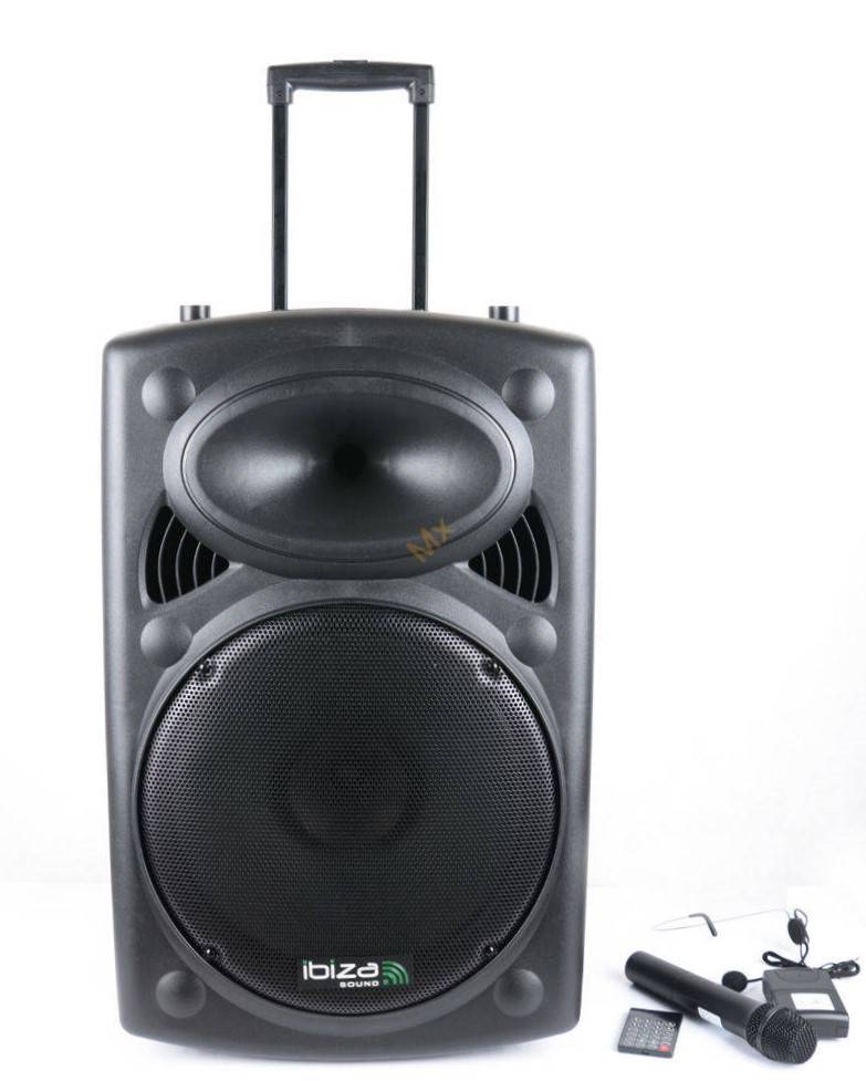 IBIZA PORT15VHF-BT 800W Sono Portable Ibiza - Enceinte portable
