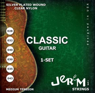 Jeremi SET-1KL struny nylonowe do gitary klasycznej