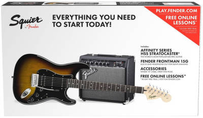 Fender Squier Affinity Stratocaster HSS Sunburst Pack 