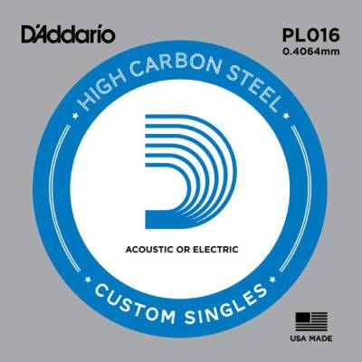  D'addario PL016 - struna .016 do gitary elektrycznej lub akustycznej
