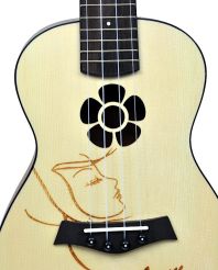 QBT U23Q FLOWER SPRUCE - Ukulele koncertowe