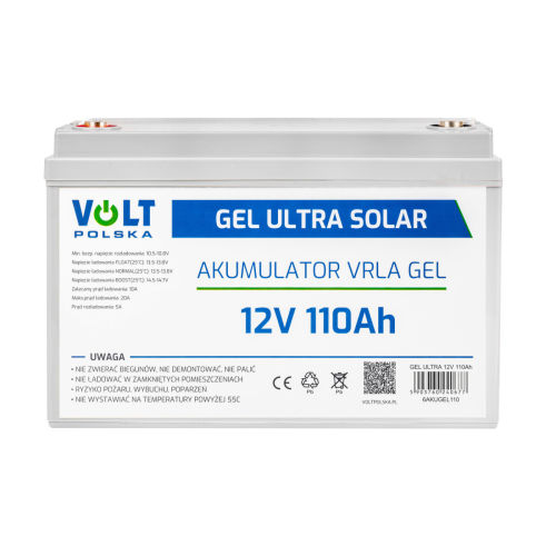 AKUMULATOR GEL VPRO PREMIUM 12V 110 Ah ŻELOWY VRLA BEZOBSŁUGOWY