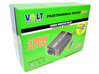 Przetwornica VOLT IPS-500 Plus 12V/230V 350/500W USB - 3