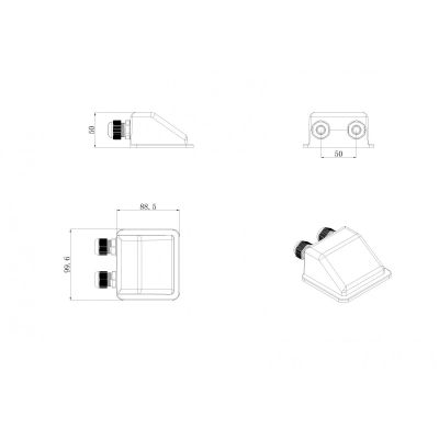 Zestaw ramek montażowych do paneli 100W do 180W - 3