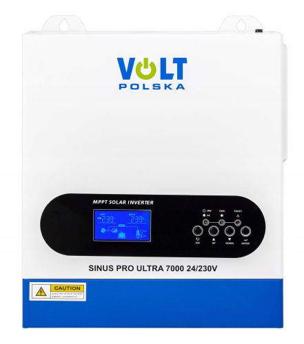SINUS PRO ULTRA 7000 24/230V (3500W/7000VA) + 100A MPPT (30-500V) + Wi-Fi INWERTER SOLARNY