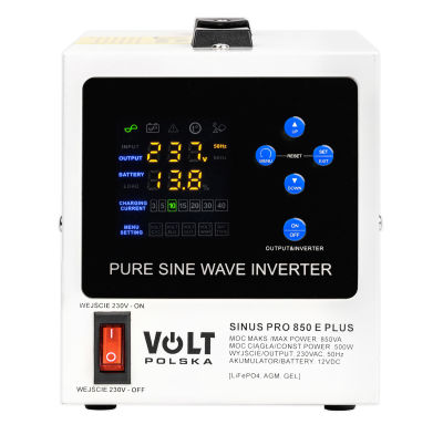 SINUS PRO 850 E PLUS 12/230V (500/850W) ZASILACZ AWARYJNY - 2