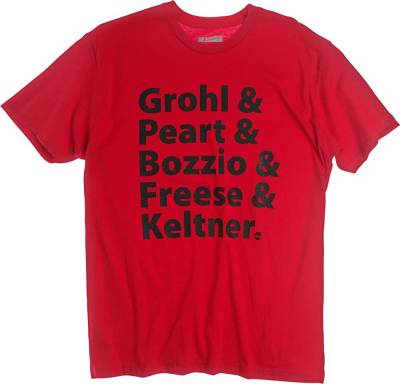 DW Grohl & Peart Artists T-Shirt Red rozm.XXL