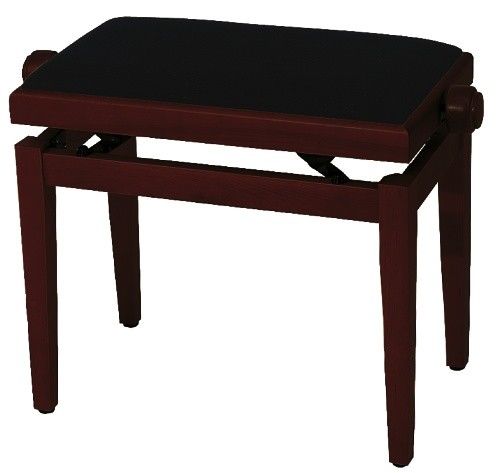 FX Ławy do pianina Drzewo wiśniowe matowe Siedzisko czarne