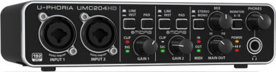 Behringer UMC204HD U-PHORIA - Interfejs audio - 2