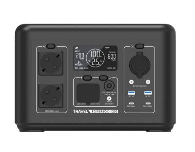 TRAVEL POWERBOX 1200 (600W) 512Wh PRZENOŚNA STACJA ZASILANIA