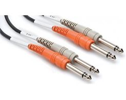 Hosa CPP-202  - Kabel 2 x TS 6.35mm - 2 x TS 6.35, 2m (2x jack mono - 2x jack mono)
